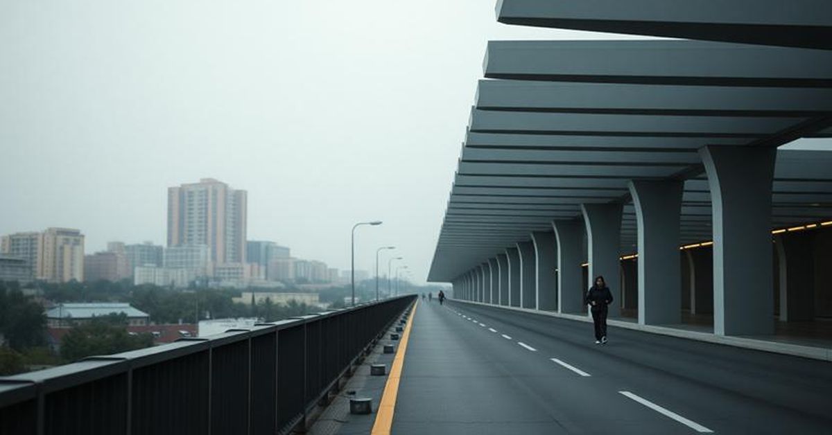 مشهد واسع وهادئ يوحي بالتراكم التدريجي مع مرور الوقت، ويمثل الالتهاب منخفض الدرجة طويل الأمد.